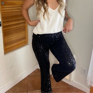 Forever 21 Black Sequin Pants